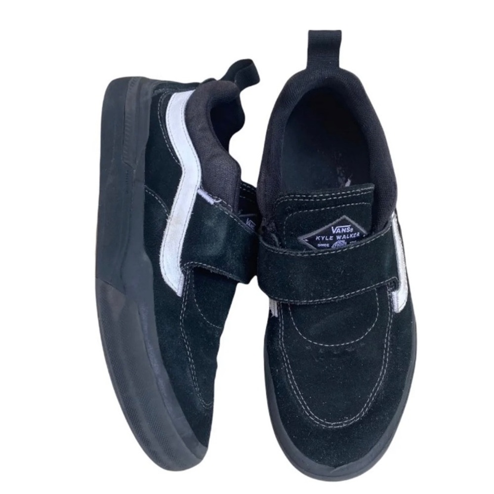velcro vans kyle walker black slip